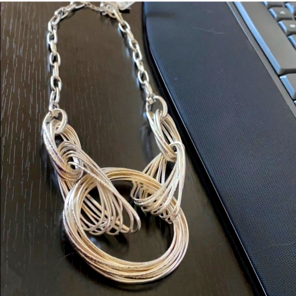 Beautiful new INC.Silver Necklace - Picture 1 of 4